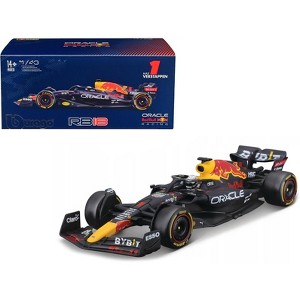 Red Bull Racing RB18 #1 Max Verstappen "F1 World Championship" (2022) with Display Case 1/43 Diecast Model Car by Bburago - 1 of 3