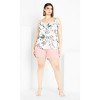 Women's Plus Size Nicole Print Cami - ivory | CITY CHIC - 4 of 4
