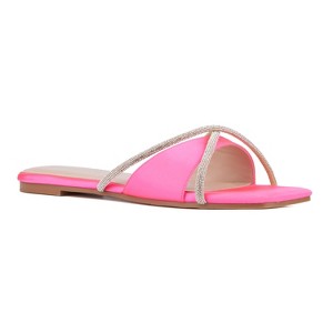 Fashion To Figure Women's Sylvie Flat Sandal - Wide Width - 1 of 4