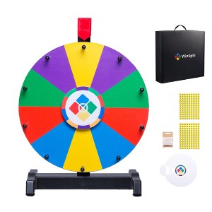 WinSpin Editable Color Dual Gear/  Circles 2 Pointers / Math Game / Teaching Templates  Prize Wheel Tabletop Spinning Carnival Party - 1 of 4