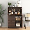 Lirago,31.49"L*13.78"W*47.2"H,Fold-Up Desk Cabinet with Storage Drawer & Shelves - Multi-Functional Space Saver for Home/Office - 2 of 4
