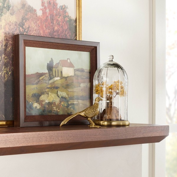 Arte de pared de paisaje campestre 18"x14" en marco marrón - Hearth & Hand™ with Magnolia 2