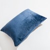 2 Pack Zippered Velvet Toddler Pillowcases, Cozy Luxury Plush Travel Pillow Cases - NTBAY - 3 of 4