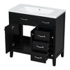 ChicFurnit 36 Inch Bathroom Vanity Bathroom Vanity with Sink Combo forBathroom Cabinet with Drawers Frame MDF Board, Black, 35.98"*18.03"*35.98" - 2 of 4
