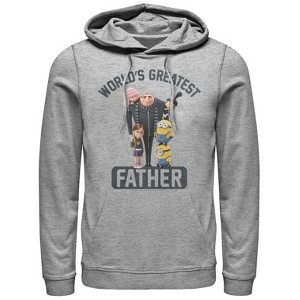 Men's Despicable Me World's Greatest Father Pull Over Hoodie - 1 of 3