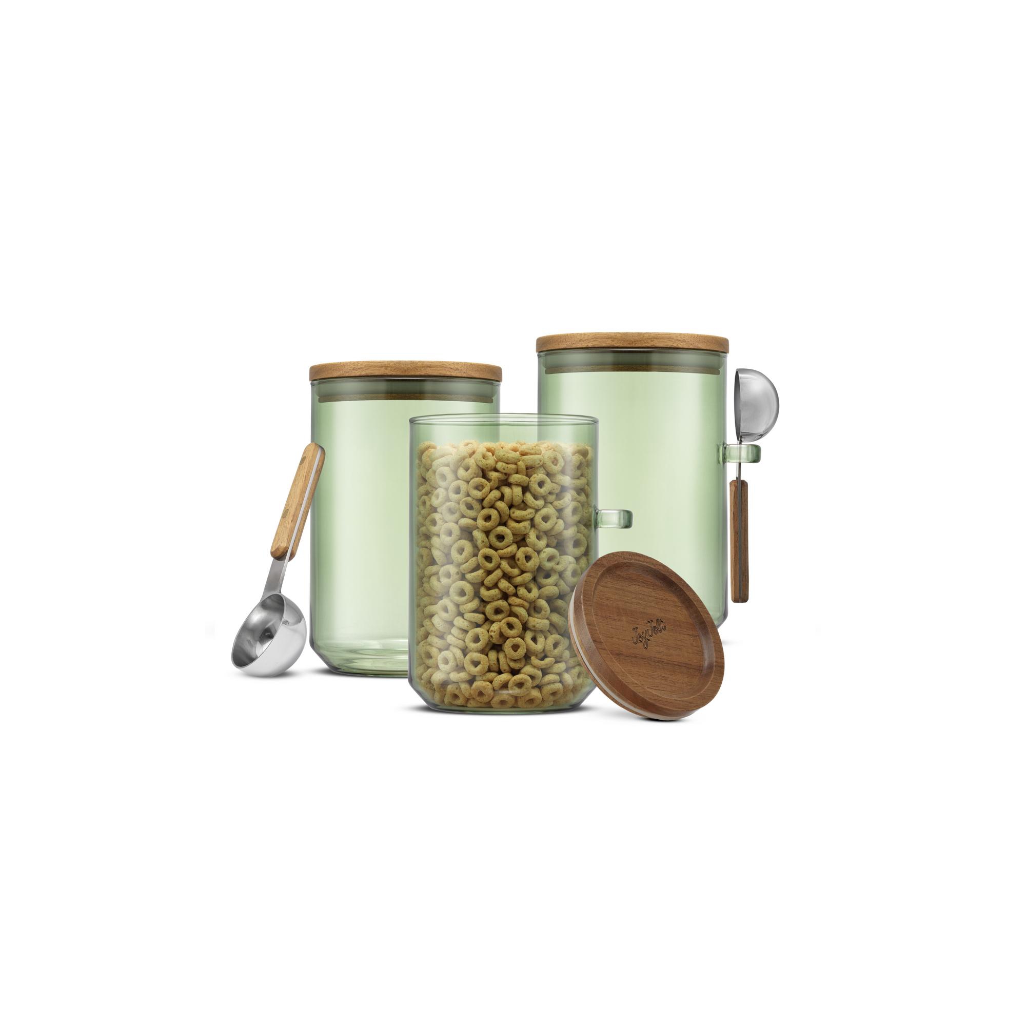 Holden Stackable Glass Storage Canister Set Sage