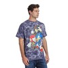 Sonic The Hedgehog Sonic Knuckles & Shadow Men's Dark Blue Mineral Wash Crew Neck Short Sleeve T-shirt - 4 of 4
