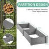 Okak Raised Garden Bed, Tool-Free Assembly Wooden Outdoor Planter Box, Extra-Long Planter Box for Yard & Patio, Gray - 4 of 4