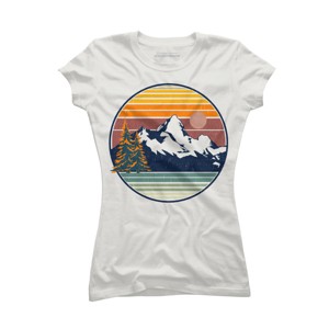Junior's Design By Humans Mountain View By pilipsjanuarius T-Shirt - 1 of 3