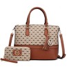 MKF Collection Saylor Circular M Emblem Print Women’s Tote Bag with Wallet by Mia K - 2 of 4