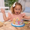 Melissa & Doug Birthday Party Cake - Wooden Play Food With Mix-n-Match Toppings and 7 Candles - 2 of 4