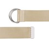 INSPIRE CHIC Women's Double D-Ring Buckle Canvas Solid Color Adjustable Waist Belts - 2 of 4