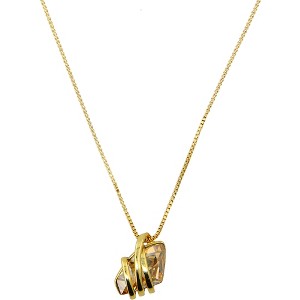Pavilion Gift Company - Crystal Golden Shadow Galactic - Gold Plated Austrian Element Necklace - Necklaces - 1 of 4
