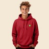 Dalix Alien Embroidered Fleece Zip Hoodie Cold Fall Winter Mens - 2 of 4