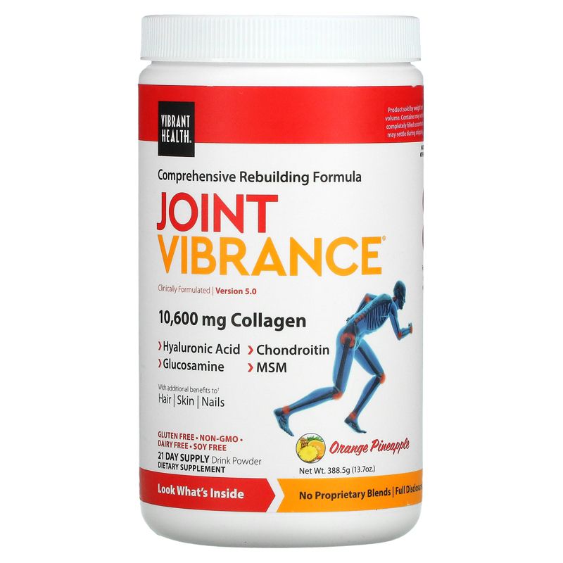 Vibrant Health Joint Vibrance, Version 5.0, Orange Pineapple, 13.7 oz (388.5 g), 1 of 3