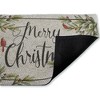 Stupell Industries Merry Christmas Cardinals Printed Outdoor Imitation Sisal Door Mat, design by Dogwood Portfolio - 2 of 4