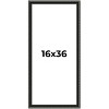 PosterPalooza | Panoramic Antique Black Picture Frame - UV Acrylic, Foam Board Backing, Hanging Hardware - 2 of 4