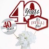 Big Dot of Happiness We Still Do - 40th Wedding Anniversary - Anniversary Party Centerpiece Sticks - Table Toppers - Set of 15 - 2 of 4
