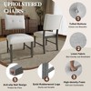 KWPZQEB Dining Chairs, Farmhouse Kitchen Chairs with Upholstered & Solid Wood Legs, Side Chairs for Dining Room, Kitchen - 3 of 4