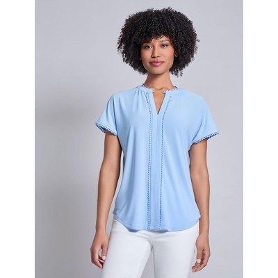 Jones New York Split Neck Top