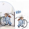 VisioGear 24 Inch Folding Lady Bike, Single Speed, Compact Design for Easy Storage and Commuting, Blue, 62.99"*25.2"*37.8" - 4 of 4