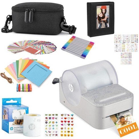 Hp Sprocket Panorama Label Printer & Photo Printer Gift Bundle - Gray :  Target