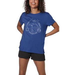 Harry Potterravenclaw Line Art Badge Women's Loose T-Shirt - 1 of 4