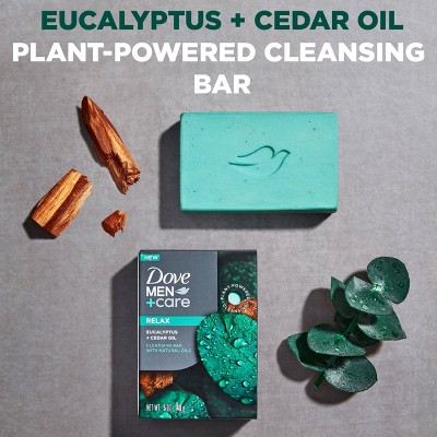 Dove Men+Care Relaxant Plant Based Bar Soap - Eucalyptus &#38; Cedar Oil - 5oz_7