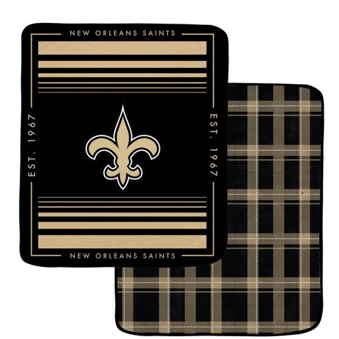 Nfl New Orleans Saints Basic Block Double-sided Flannel Fleece Blanket :  Target