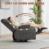 Manual Recliner Chair with Massage & Heat – 8-Point Vibration, Lumbar Heating – Swivel Glider Rocking Recliner, Easy Assembly, Living Room Chair - 4 of 4