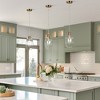 LNC Celery 1-Lights 6.7" Modern Geometric Mini Pendant Lights, Polished  Gold and Clear Glass - 2 of 4