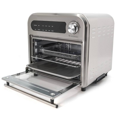 Elite Stainless Steel Electric Air Fryer Oven, 10.5 qt