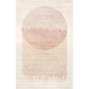 Nuloom Jobelle Modern Sunray Indoor Area Rug, 5' x 8', Rust - 1 of 4