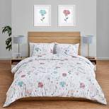3pc Full/Queen Pop Floral Bedding Set Pink/Blue - Sweet Jojo Designs