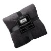Hastings Home Oversized Poly Fleece Throw - Raven and Stone - 2 of 4