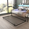 PAGED Twin Size Metal/Farmhouse Daybed Frame, Multi-Functional Designs (Trundle/Drawers/Headboard) for Bedrooms/Living Rooms/Guest Rooms - 2 of 4