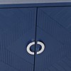 VYNXARIA Stylish 4-Door Storage Cabinet with Pine Legs - Versatile Storage for Any Room - 4 of 4