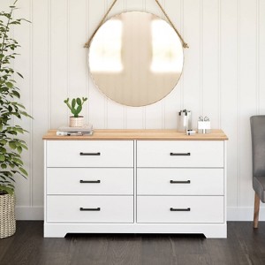 Prepac Rustic Ridge Farmhouse 6 Drawer Bedroom Dresser - 1 of 4