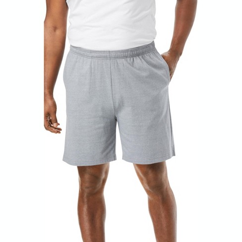 KingSize Men's Big & Tall Lightweight Jersey Shorts - Big - XL, Gray