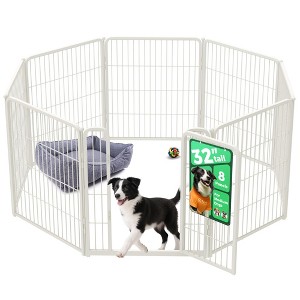 FXW Homeplus Indoor Dog Playpen - Stress-Free and Safe Play,Panels for Puppy and Small Dogs, Black│Patented - 1 of 4