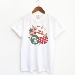 Simply Sage Market Women's Christmas Ornaments Short Sleeve Garment Dyed Graphic Tee - 1 of 3