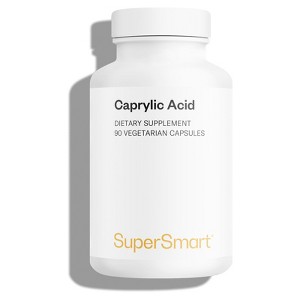 SuperSmart Caprylic Acid Supplement 1350mg per Day (from MCT Oil) - Octanoic Acid | Non-GMO - Non-GMO 90 Vegetarian Capsules - 1 of 1