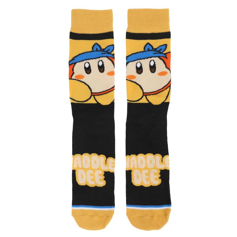 Kirby Waddle Dee Men's Casual Crew Socks, 2 of 7