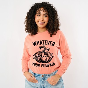 Simply Sage Market Retro Whatever Spices Your Pumpkin Garment Dyed Long Sleeve - 1 of 4