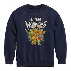 Boys' - Teenage Mutant Ninja Turtles - Ninja Warriors Graphic Long Sleeve Fleece Sweatshirt - 1 of 4