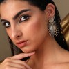 SOHI Women's Gold Regal Drop Earrings - 3 of 3