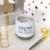 Pavilion Gift Company - Beach Mode - 11 oz - 100% Soy Wax Reveal Candle Scent: Serenity - Flame Candles - 4 of 4