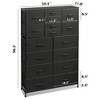 16-Drawer Tall Fabric Dresser Storage Tower with Steel Frame, Chest of Drawers Organizer Unit - 4 of 4