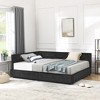 Full Size Storage Upholstered Tufted Bed Frame, Sofa Bed Frame with Comfortable Backrest and Armrests - 2 of 4