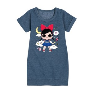Girls' - LOL Surprise! - Fanime Kawaii Graphic Short Sleeve Fleece Dress - 1 of 4